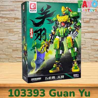 SEMBO BLOCK Mecha Of Steel Five Tiger Generals Guan Yu 103393 - Zhao Yun 103394 - Ma Chao 103395 - H