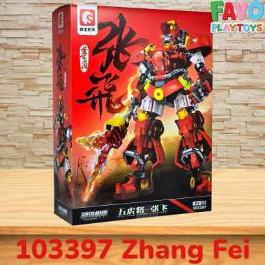 SEMBO BLOCK Mecha Of Steel Five Tiger Generals Guan Yu 103393 - Zhao Yun 103394 - Ma Chao 103395 - H