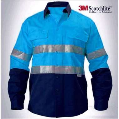 OTRAHUM Baju Seragam Wearpack Kerja Workwear Safety Lapangan Proyek K3 Reflective Scothlite Scotlite