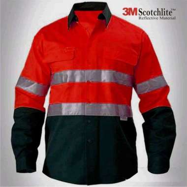 OTRAHUM Baju Seragam Wearpack Kerja Workwear Safety Lapangan Proyek K3 Reflective Scothlite Scotlite