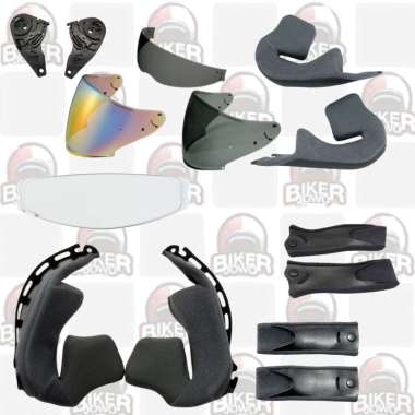 Shoei J-Cruise 2 `Visor Kaca Helm Busa Pinlock Chin Strap Screw Sticker Center Pad Cheekpad Curtain