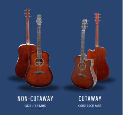 Odlair Capella Top Solid Acoustic Electric Guitar MBS Cutaway