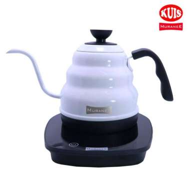Muranee Artisan Gooseneck Kettle Electric Coffee Pot 600 ML MK-816 Putih