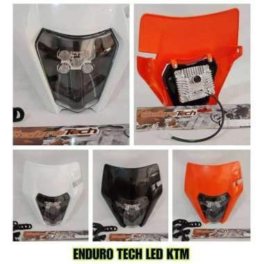 ENDUROTECH LAMPU DEPAN MOTOR KTM HEADLIGHT HEADLAMP KTM MODEL ORIGINAL ORANGE