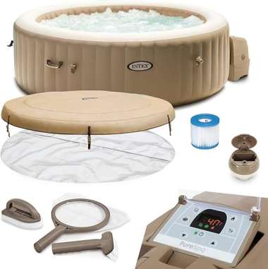 INTEX Kolam Spa Jacuzzi Whirpool Portable Dewasa 28426/28404 Purespa Bubble Massage 196 x 71cm