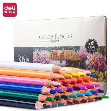 Deli High-grade Oil Pencil Color Pensil Warna Minyak 48/72 Warna 6567 36 warna