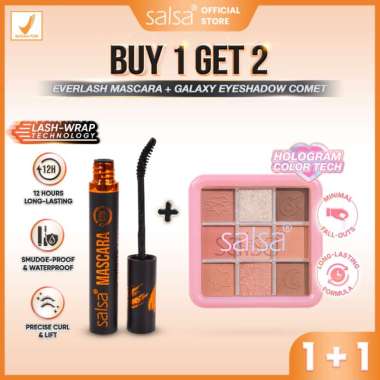 SALSA Everlash Mascara 12H Long-lasting Mascara – Pelentik Bulu Mata | Penebal Bulu Mata | Mascara W