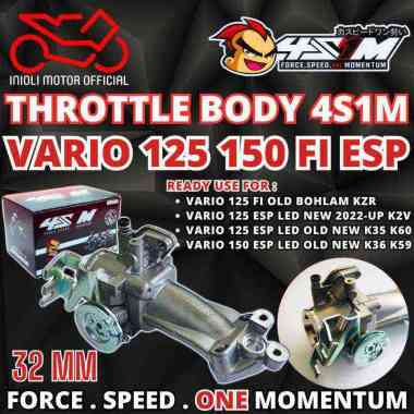 THROTTLE BODY TB 4S1M VARIO 125 FI VARIO 125 150 ESP OLD BOHLAM NEW LED TB RACING 4S1M KZR K35 K60 K
