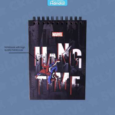 Spiderman A6 Memo Spiral Notebook 2523-4304 - Adinata / Buku Catatan / Memo