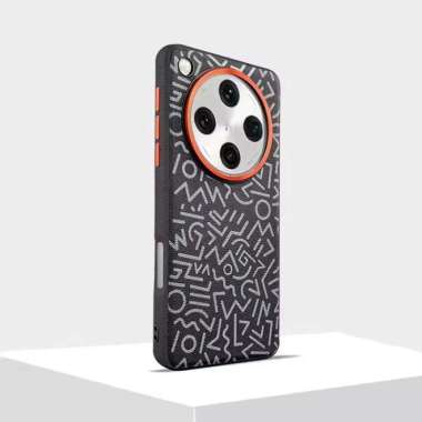 Case Graffiti Leather for Oppo FIND X8 / X8 PRO Premium Cover Casing FIND X8 PRO BLACK GRAFFITI