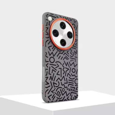 Case Graffiti Leather for Oppo FIND X8 / X8 PRO Premium Cover Casing FIND X8 PRO GREY GRAFFITI