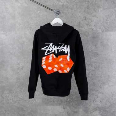 Hoodie STUSSY DICE RED WHITE BLACK HOODIE 100% ORIGINAL S