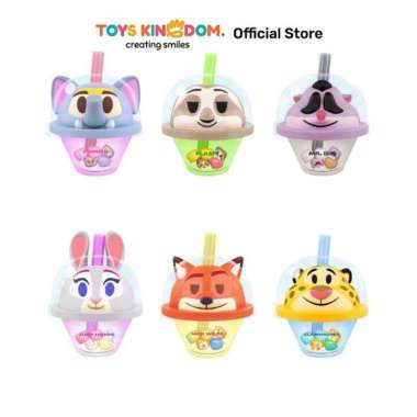 Toys Kingdom Kiddy Fun Minifigure Disney Zootopia Bubble Tea Random Toys Kids Toy Figure Mainan Kole