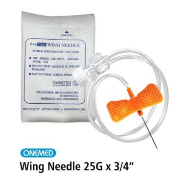 Wing Needle 25G Onemed Satuan isi 1 pc