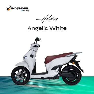 Indomobil E-Motor Adora Flat Sepeda Motor [OTR Kalimantan] Angelic White Balikpapan