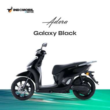 Indomobil E-Motor Adora Flat Sepeda Motor [OTR Kalimantan] Galaxy Black Balikpapan