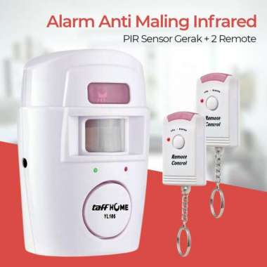 alarm rumah sensor gerak PIR anti maling remote-home security sistem