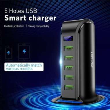 charger USB HP universal smart charging dock 5 port-casan multi port