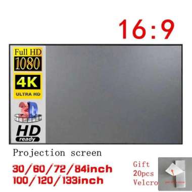 Kain Layar Proyektor Anti-light Ambient Screen ukuran 133"