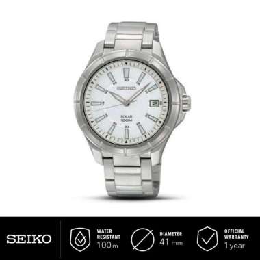 Jam Tangan Pria Seiko Solar Classic SNE077 Stainless Original