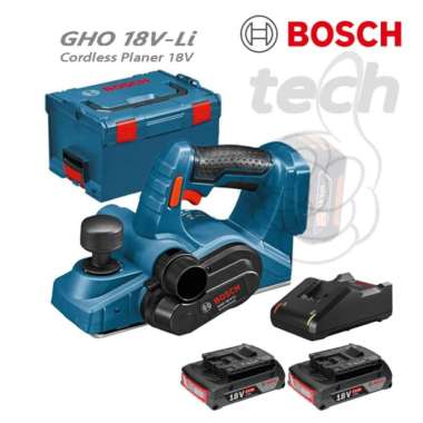 Mesin Ketam Serut Kayu Baterai Cordless Planer 18V Bosch GHO 18V-Li