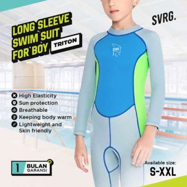 Triton Wet Suit - Diving Suit for Boys & Girls - Baju Renang Anak L