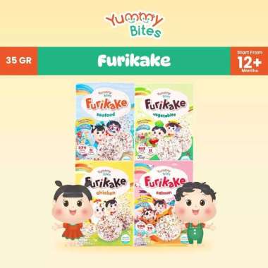 Yummy Bites Furikake Salmon / Chicken / Seafood / Vegetable 35gr / Topping Rumput Laut Salmon