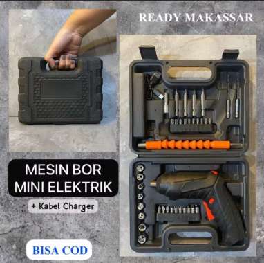 Mesin Bor Baterai Impact 49 Set Screwdriver Baterai Screwdriver Baterai Mesin Bor Cordless Mini / we