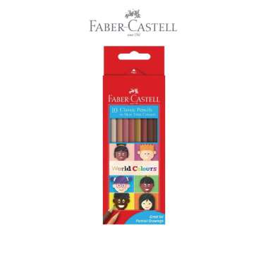 Faber-Castell Pensil Warna Colour Pencils Classic World Colours set 10