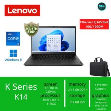 Lenovo K14 Gen 1 i7-1165G7 16GB 512GB SSD 14"FHD WIN11 - G-S04A00