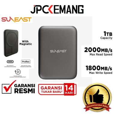 JPC KEMANG Suneast Portable SSD Pita 1TB / 2TB 2000MB/s USB 3.2 USB Type-C 1 TB / 2 TB SE-PS0001T2LP
