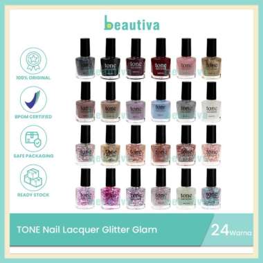 TONE Nail Lacquer Glitter Glam Series 8ml 16 Golden Wings