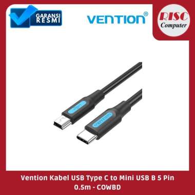 Vention Kabel USB Type C to Mini USB B 5 Pin 0.5m - COWBD