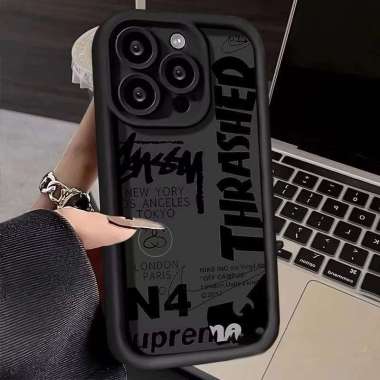 Case For XIAOMI REDMI NOTE 8 10S 10 11 11S 11 12 13 PRO PLUS POCO M6 PRO M5S Trendy Brand Label Stic