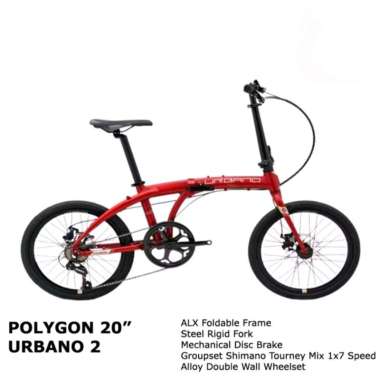 Sepeda Lipat Polygon 20 inch Urbano 2