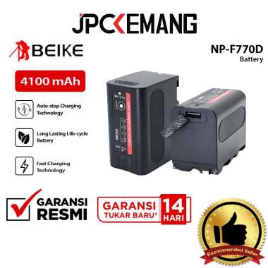 JPC KEMANG Beike Power Battery NP-F770D Direct Charging Battery for Sony Camcorder Baterai Sony NPF7