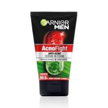 Garnier men facial foam 100 ml acno fight scrub