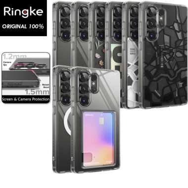 Case Samsung Galaxy S25 Ultra Plus RIngke Fusion MagSafe Magnetic Card Slot Holder Clear Casing S25