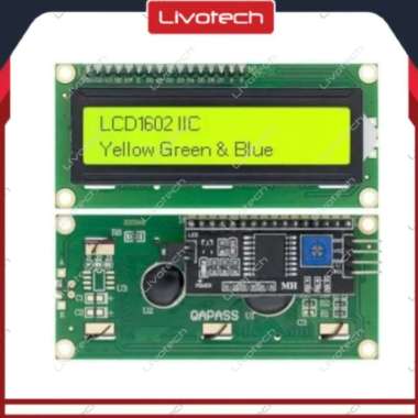 LCD Display Yellow Green 16x2 I2C Character 1602