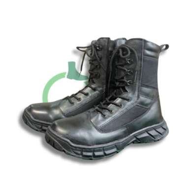 Sepatu PDH PDL Satlinmas abu-abu bahan kulit termurah gratis ongkir - 41 ukuran sepatu-45