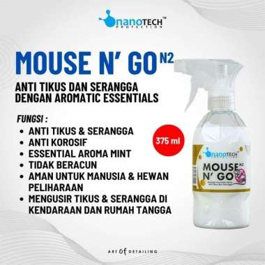 PENGUSIR ANTI TIKUS - RAT REPELLENT - MOUSE N GO - NANOTECH PROTECTION
