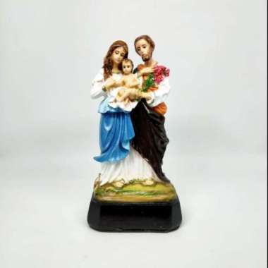 Patung Keluarga Kudus Berdiri Warna 15 cm