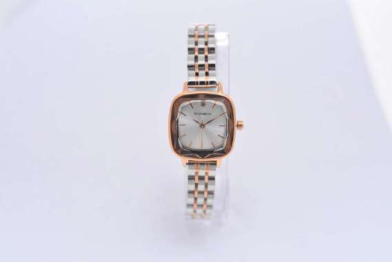 Jam Tangan Wanita - Elizabeth | Chain Strap 2201-0866 Silver-Rose