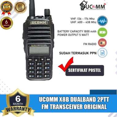 UCOMM X8B X8 HT DualBand Radio Ht Ucomm x8b Baofeng UV 82 UV-82 Original Garansi Resmi