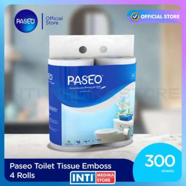 PASEO - Tissue Toilet Elegant 4 Rolls 300s | Tisu Gulung Bathroom