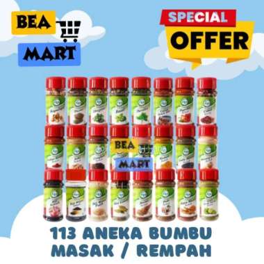 Aneka Bumbu 113 / Rempah Satu Satu Tiga | Daun Oregano / Basil / Rosemary / Parsley / Paprika Bubuk 
