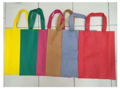 Tas Tenteng Goodie Bag Spun bond Spunbond POLOS 30x40 cm PINK