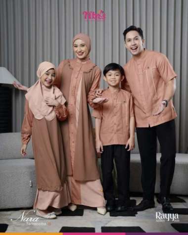 Sarimbit Muslim Nibras Terbaru 2025 Nara Terracotta - GAMIS XS GAMIS S