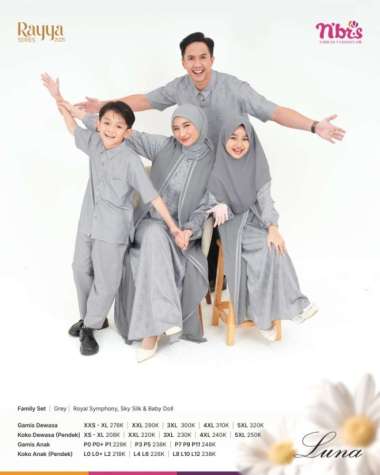 SARIMBIT NIBRAS TERBARU 2025 LUNA GREY - GAMIS XS GAMIS XS