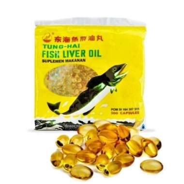 Minyak Ikan Tunghai isi 500pcs / Fish Liver Oil Tung-Hai